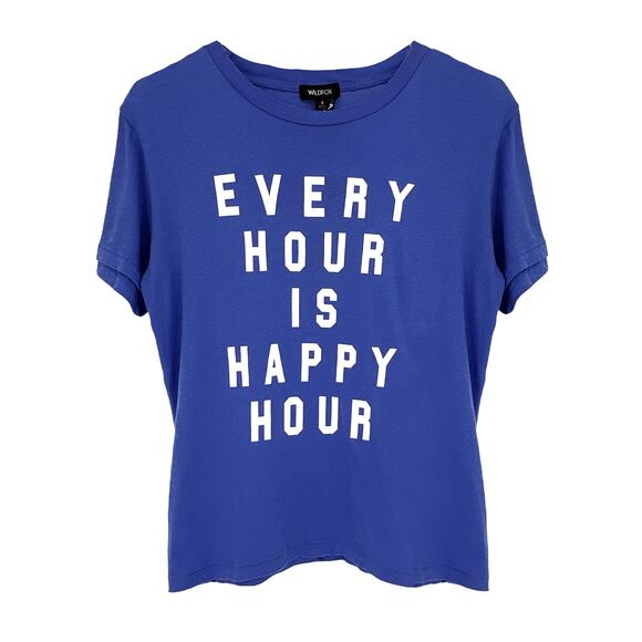 WILDFOX Always Happy Keke Tee S - Picture 1 of 7